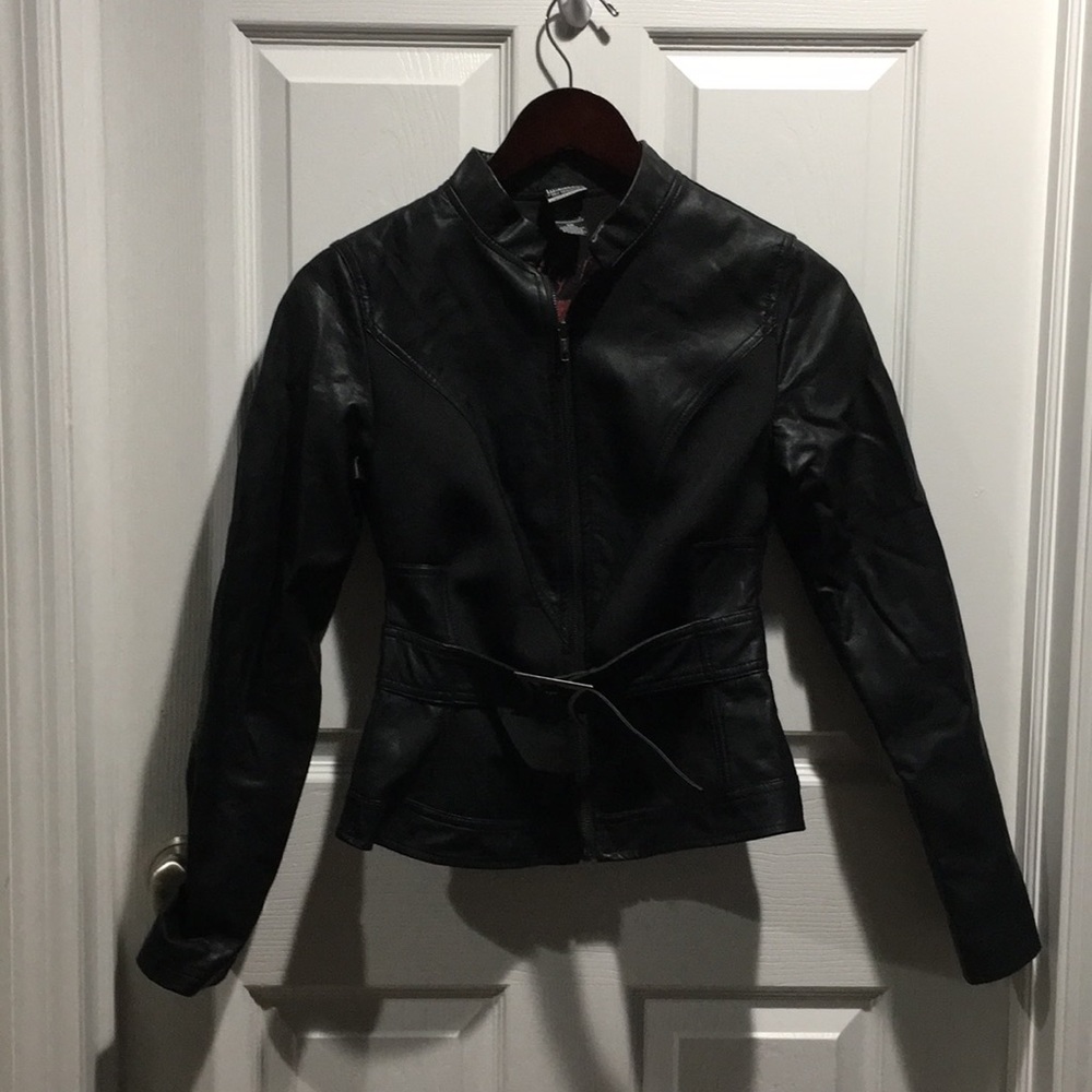 Black Widow Her Universe faux leather jacket